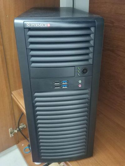 Лот: 14959420. Фото: 1. Сервер Supermicro X9DRL и 2*Xeon... Серверы Tower