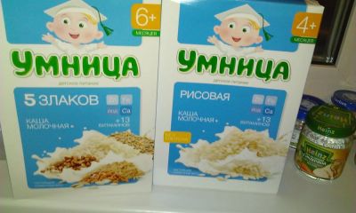 Лот: 5217683. Фото: 1. Каша Умница и Нестле Nestle 5... Детское питание