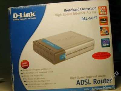 Лот: 327766. Фото: 1. D-link DSL-562T ADSL Router. Проводные модемы