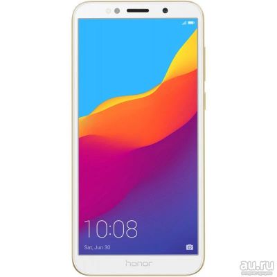 Лот: 13437882. Фото: 1. Смартфон Huawei Honor 7A Gold... Смартфоны