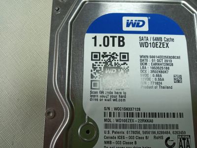 Лот: 25787650. Фото: 1. HDD 1TB WD (жесткий диск SATA... Жёсткие диски (HDD)