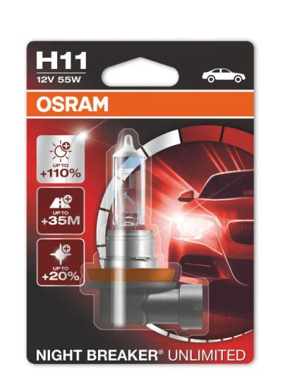 Лот: 11304714. Фото: 1. Osram H11 Night Breaker Unlimited... Оптика и освещение