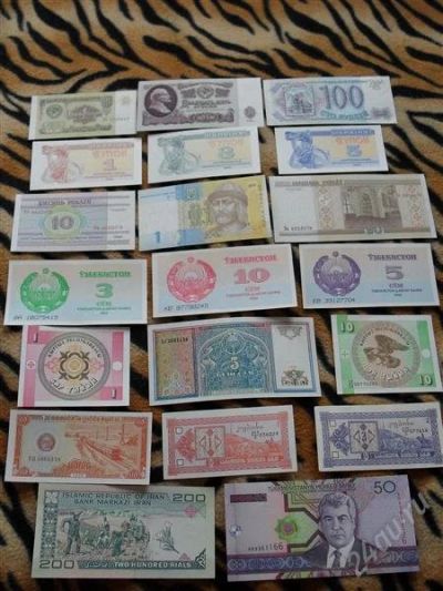 Лот: 1008847. Фото: 1. 20 разных бон Мира пресс, UNC... Другое (банкноты)