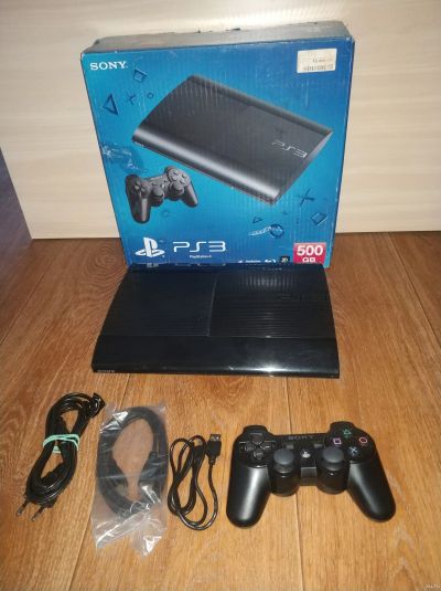 Лот: 9989198. Фото: 1. Sony Playstation 3 (ps3) / 500... Консоли