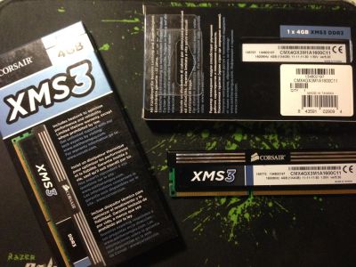 Лот: 4288890. Фото: 1. Corsair DDR3 4096MB 1600MHz. Оперативная память
