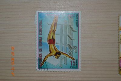 Лот: 5873519. Фото: 1. Марка Экваториальной Гвинеи 1972г... Марки