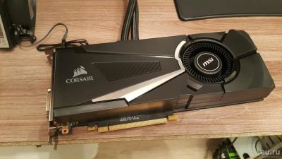 Лот: 9154928. Фото: 1. MSI GeForce GTX1070 Sea Hawk X. Видеокарты