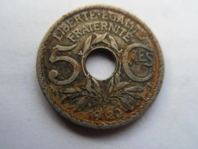 Лот: 10864769. Фото: 1. Франция 5 сантимов 1920. Европа