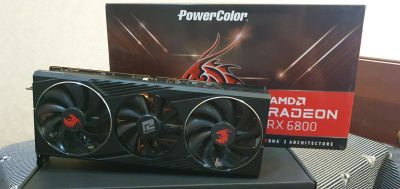 Лот: 20350658. Фото: 1. Radeon RX6800 Red Dragon. Видеокарты