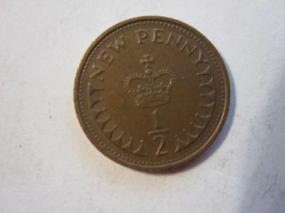 Лот: 7813361. Фото: 1. 1/2 пенни 1971 Великобритания. Великобритания и острова