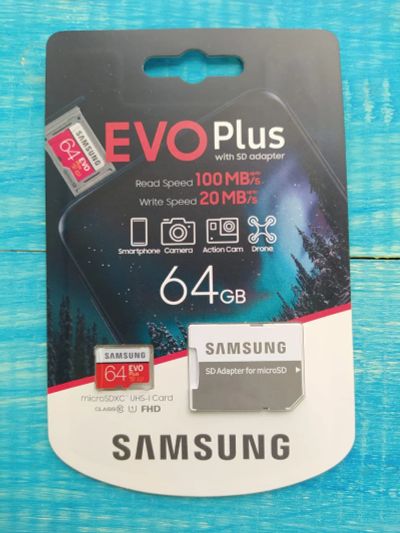 Лот: 7677339. Фото: 1. Карта памяти Samsung EVO Plus... Карты памяти