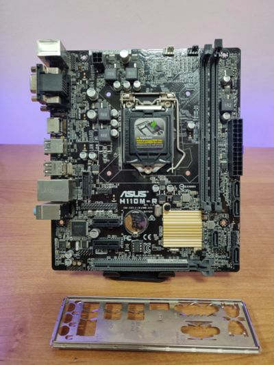 Лот: 22557308. Фото: 1. Материнская плата ASUS H110M-R... Материнские платы