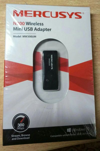 Лот: 12170401. Фото: 1. USB Wi-Fi адаптер Mercusys MW300UM. WiFi, Bluetooth адаптеры