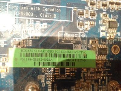 Лот: 6226105. Фото: 1. Radeon HD 3650 512 Mb DDR 3. Видеокарты