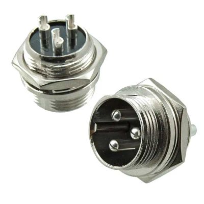 Лот: 19833760. Фото: 1. Разъем GX16 3pin, вилка на корпус. Разъёмы