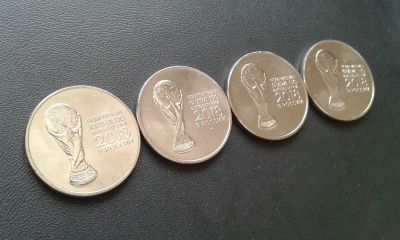 Лот: 14754308. Фото: 1. 25 рублей РФ ( Чемпионат Мира... Россия после 1991 года