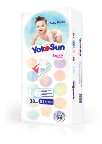 Лот: 8100274. Фото: 1. Трусики-подгузники YokoSun XL... Детская гигиена