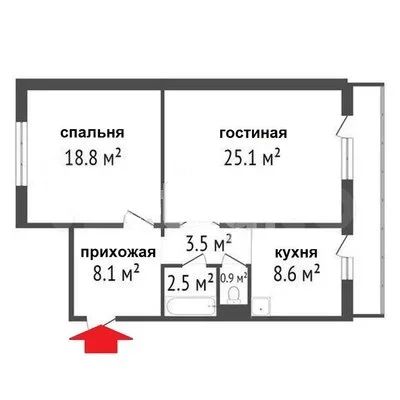 Лот: 17572110. Фото: 1. Продам 2-3комн. в Центре Сосновоборска... Квартиры, студии