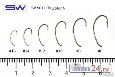 Лот: 7978626. Фото: 1. Крючки SUNG WOON SW-9012 Fly... Леска, блесны, крючки, мормышки