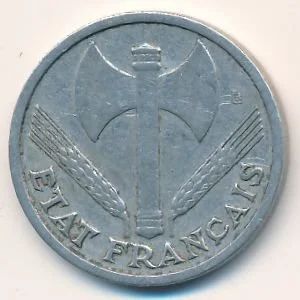 Лот: 8943363. Фото: 1. Франция 1 франк 1943 год. Для... Европа