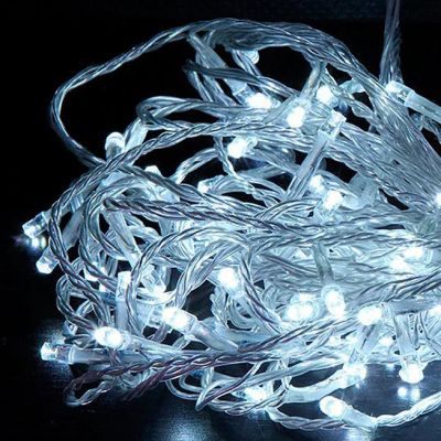 Лот: 16845799. Фото: 1. Гирлянда на елку 500Led на прозрачном... Гирлянды, шарики, новогодние аксессуары