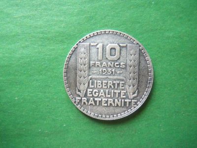 Лот: 19449510. Фото: 1. Франция 10 франков 1931 г.,серебро... Европа
