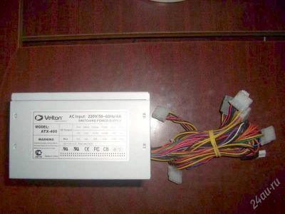 Лот: 918223. Фото: 1. ATX 400W (20+4+4pin 2xSATA, 6xPATA... Корпуса, блоки питания
