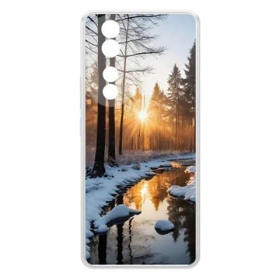 Лот: 25134623. Фото: 1. Чехол Krutoff Clear Case "Весна... Чехлы, бамперы