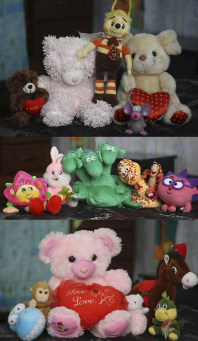 Лот: 5940246. Фото: 1. 17 игрушек одним лотом, есть и... Мягкие