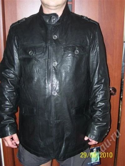 Лот: 489982. Фото: 1. куртка коженная мужскаяторг. Верхняя одежда