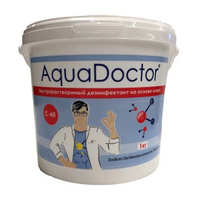 Лот: 22366025. Фото: 1. Хлор AquaDoctor 1кг ведро, гранулы... Бассейны, аксессуары и комплектующие