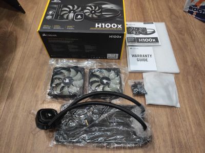 Лот: 20506557. Фото: 1. Система охлаждения Corsair H100x... Системы охлаждения