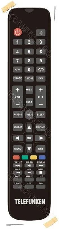 Лот: 15908959. Фото: 1. Пульт TELEFUNKEN TF-LED22S30T2. Пульты ДУ