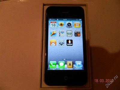 Лот: 1651372. Фото: 1. iphone 4 32г. Кнопочные мобильные телефоны