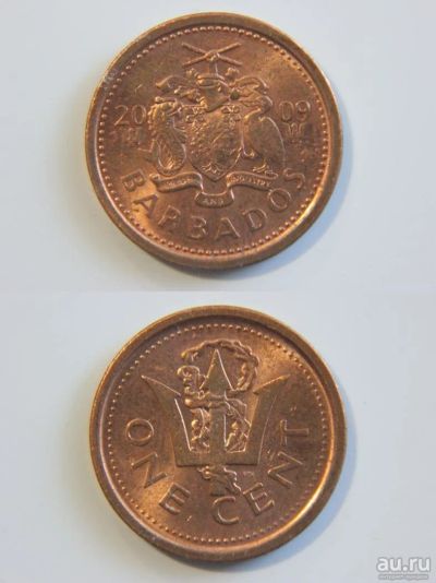 Лот: 9579346. Фото: 1. (4) Барбадос 1 цент 2009. Другое (монеты)