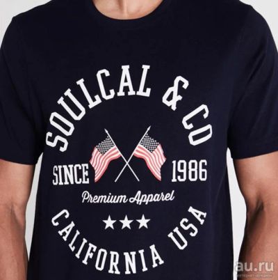 Лот: 16461723. Фото: 1. Мужская футболка от Soulcal в... Футболки, поло