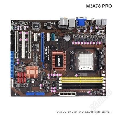 Лот: 2591396. Фото: 1. Материнская плата Asus M3A78 Pro. Материнские платы