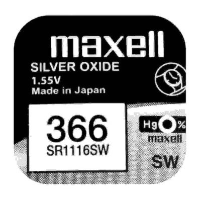 Лот: 15542920. Фото: 1. Эл/пит SR-1116sw (366) Maxell. Батарейки, аккумуляторы, элементы питания