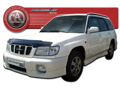 Лот: 4831430. Фото: 1. Дефлектор капота (чёрный) Subaru... Детали тюнинга