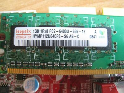 Лот: 1999666. Фото: 1. hynix 1GB DDR2 PC2-6400 (800мгц... Оперативная память
