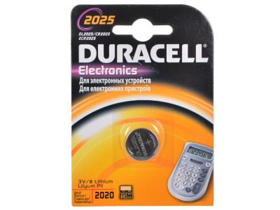 Лот: 7289701. Фото: 1. батарейка CR 2025 Duracell BL1... Батарейки, аккумуляторы, элементы питания