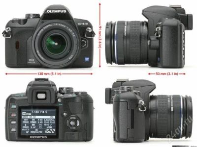 Лот: 1832736. Фото: 1. Olympus E-410 Double Zoom Kit... Цифровые зеркальные