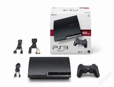 Лот: 828190. Фото: 1. playstation 3 (ps3) slim, 320гб... Игровые приставки, консоли