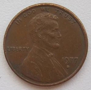 Лот: 12148783. Фото: 1. США 1 цент 1977 D (20182309). Америка