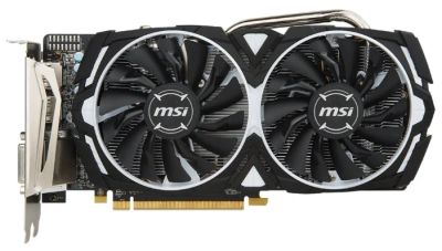 Лот: 9876156. Фото: 1. Видеокарта MSI Radeon RX 570 1268Mhz... Видеокарты