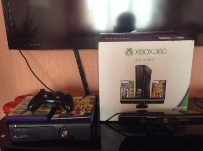 Лот: 3852279. Фото: 1. X-box 360 4gb+kinect. Игровые приставки, консоли