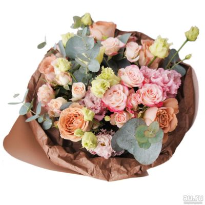 Лот: 13527414. Фото: 1. Лот №145 Букет сборный с розами... Свежие цветы