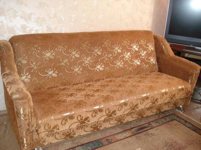 Лот: 4564597. Фото: 1. Диван-кровать и 2 кресла (набор... Кресла, пуфы