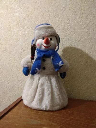 Лот: 18316668. Фото: 1. Снеговик. Мягкая игрушка. Упаковка... Гирлянды, шарики, новогодние аксессуары