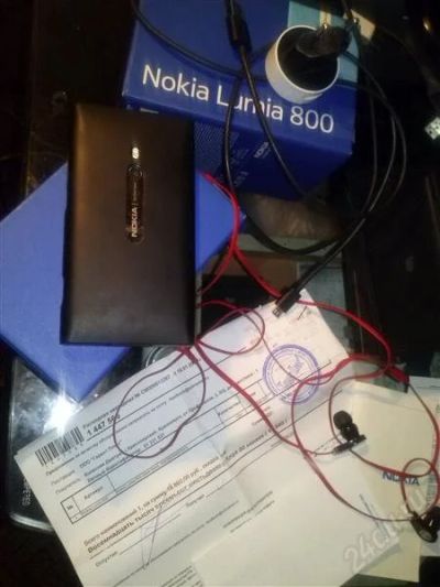 Лот: 2411780. Фото: 1. Nokia Lumia 800 Black / 16 Gb... Смартфоны